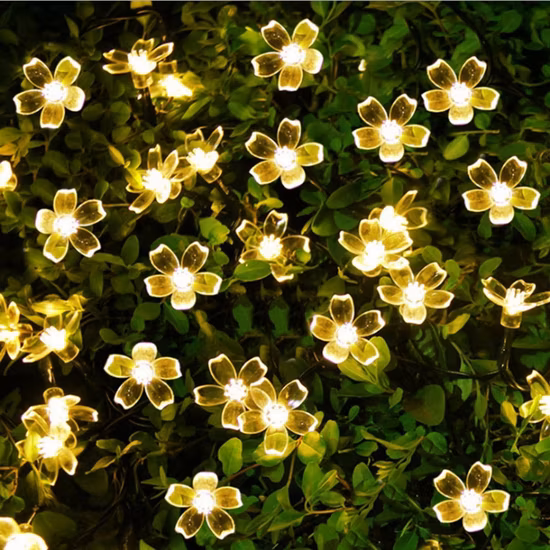Guirlande lumineuse à LED pour Halloween, citrouille, batterie, araignée, chauve-souris, décoration extérieure, lumières solaires